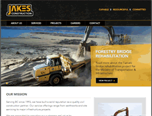 Tablet Screenshot of jakesconstruction.ca